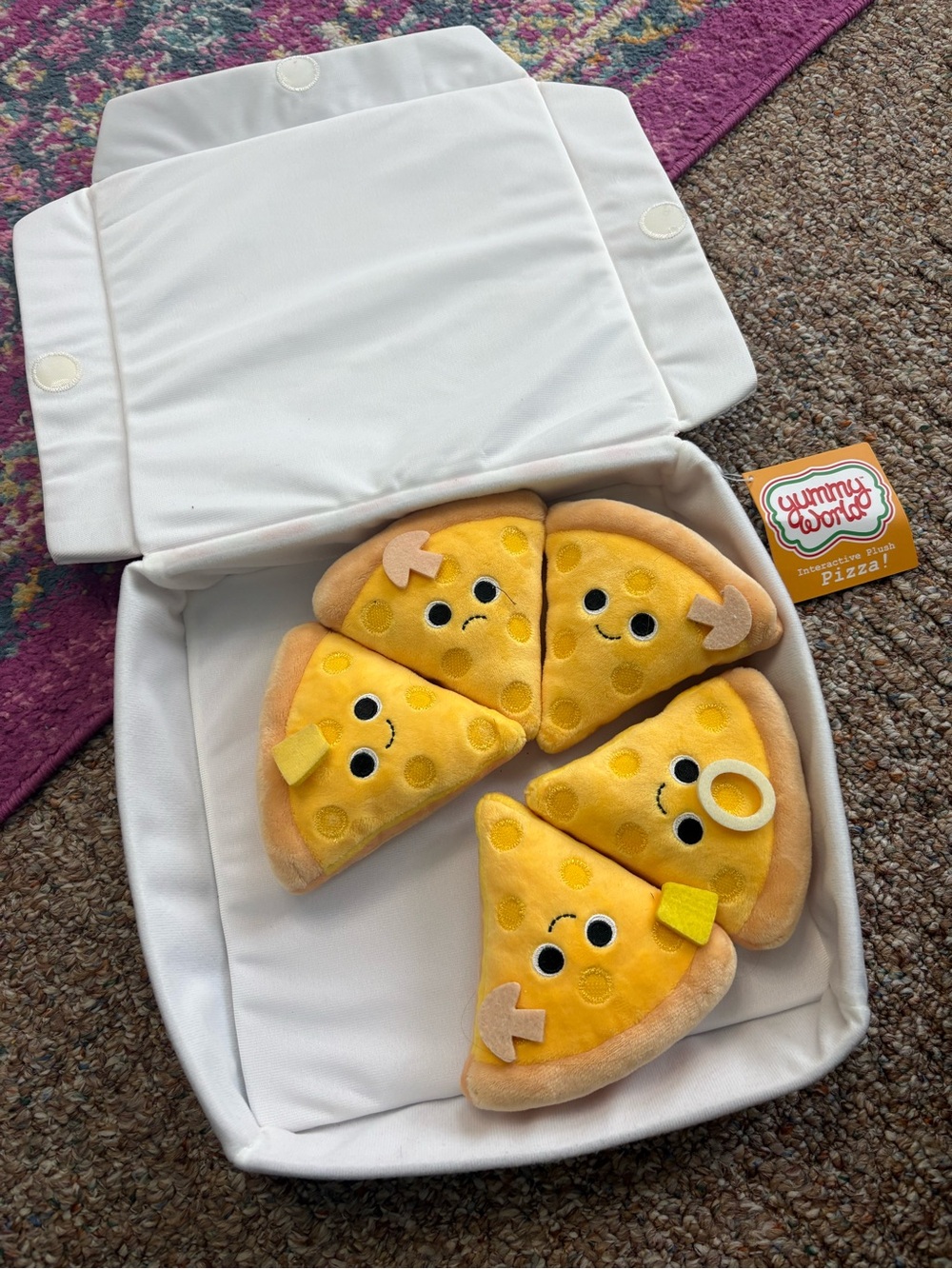 Plush Pizza Slice Set - Soft Toy Playfood